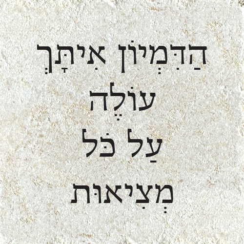 הדמיון איתך עולה על כל מציאות